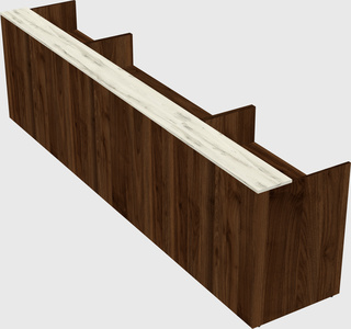 Long reception desk