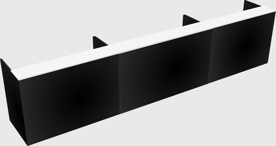 Long reception desk