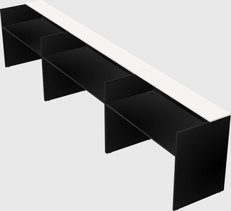 Long reception desk