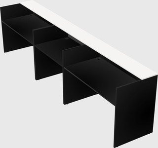 Long reception desk