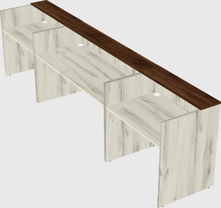Long reception desk