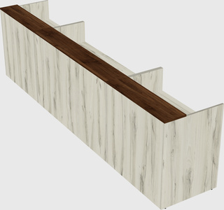 Long reception desk