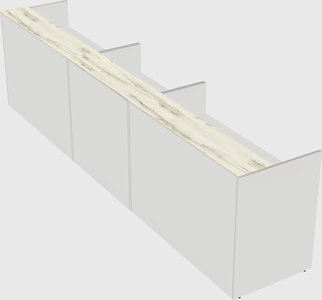 Long reception desk