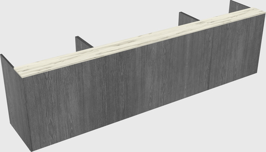 Long reception desk