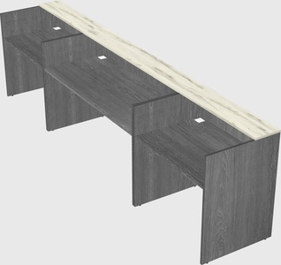 Long reception desk