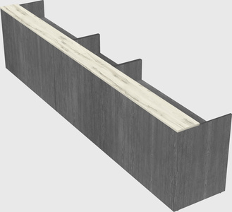 Long reception desk