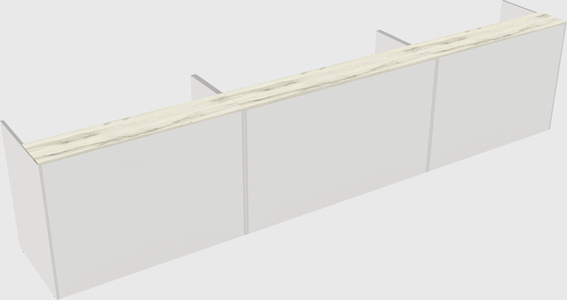 Long reception desk