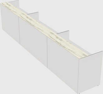 Long reception desk