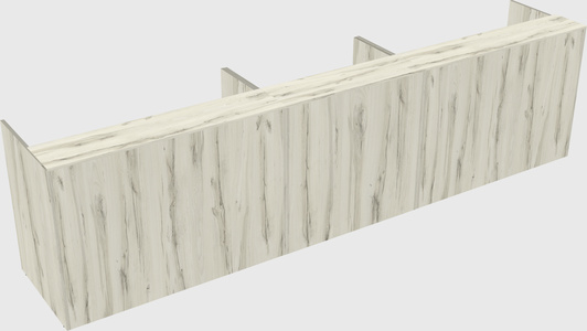 Long reception desk
