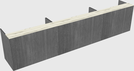 Long reception desk
