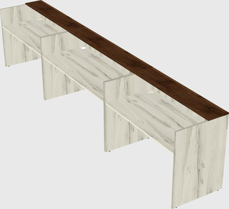 Long reception desk