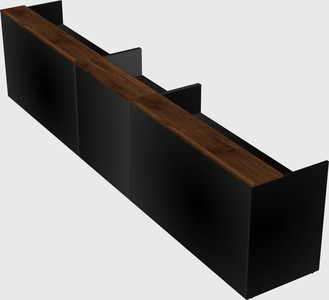 Long reception desk