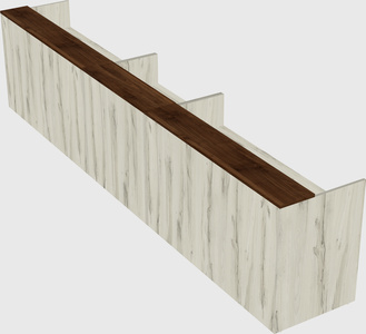 Long reception desk