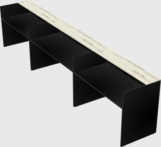 Long reception desk