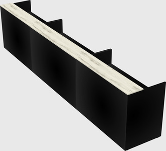 Long reception desk