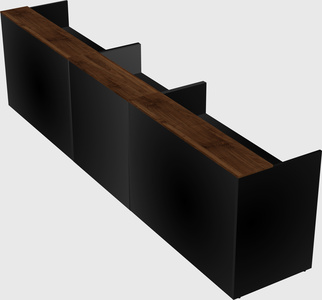 Long reception desk