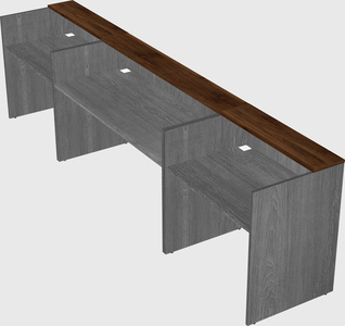Long reception desk