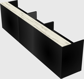 Long reception desk