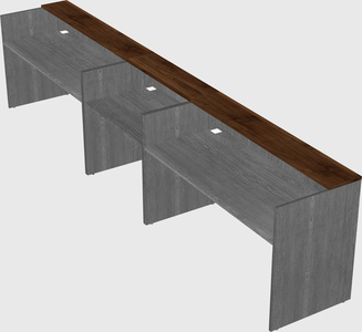 Long reception desk