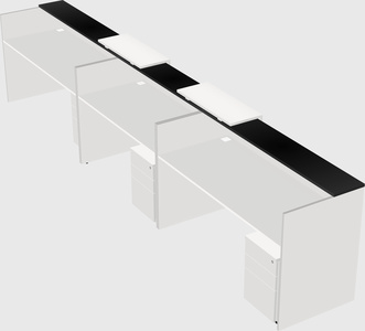 Long reception desk