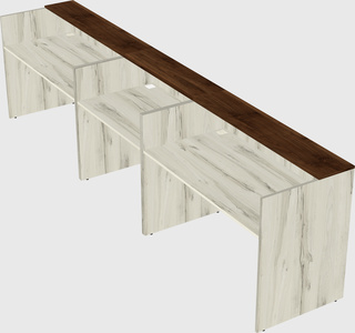 Long reception desk