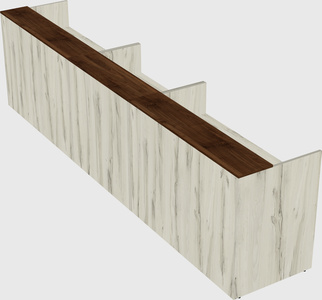 Long reception desk