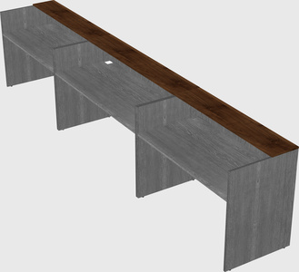 Long reception desk