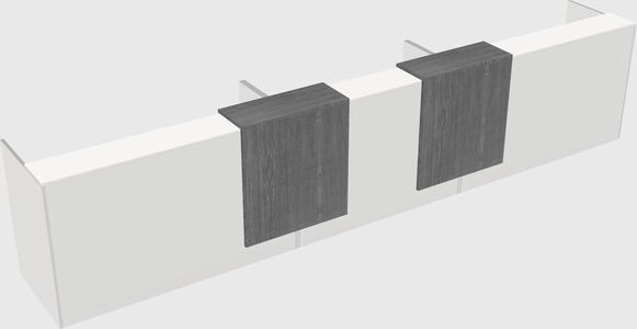 Long reception desk