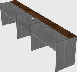 Long reception desk