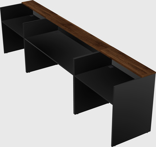 Long reception desk