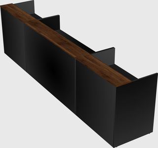 Long reception desk