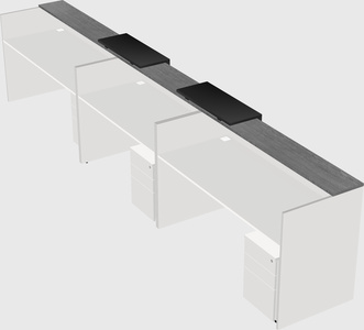 Long reception desk