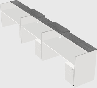 Long reception desk