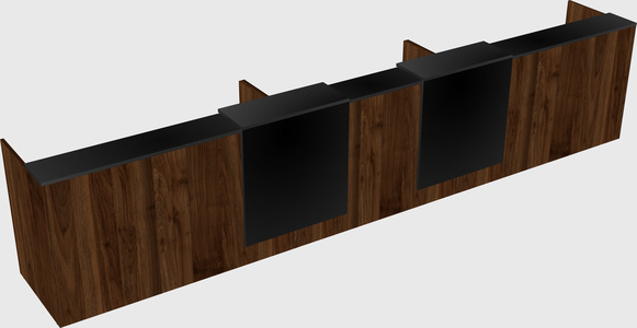 Long reception desk