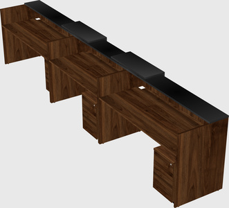 Long reception desk