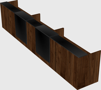 Long reception desk