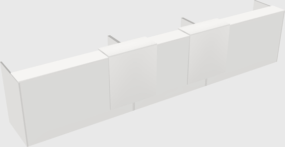 Long reception desk