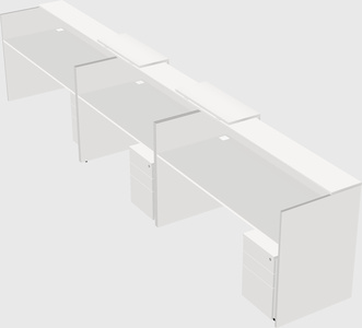 Long reception desk
