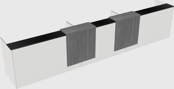 Long reception desk