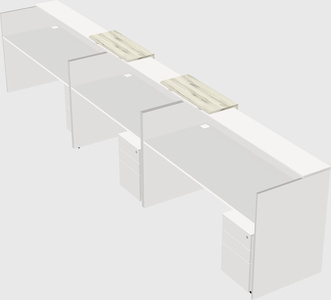 Long reception desk