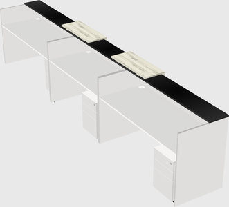 Long reception desk