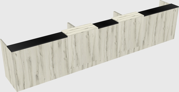 Long reception desk