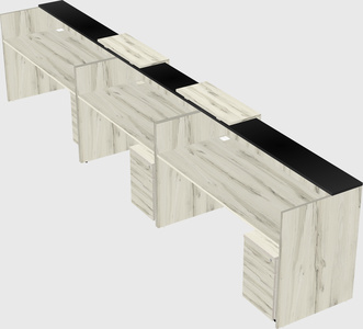 Long reception desk
