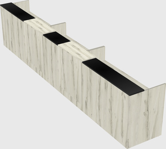 Long reception desk