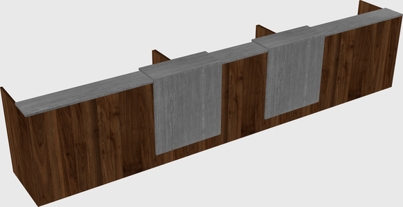 Long reception desk
