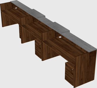 Long reception desk