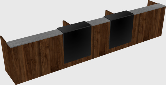 Long reception desk