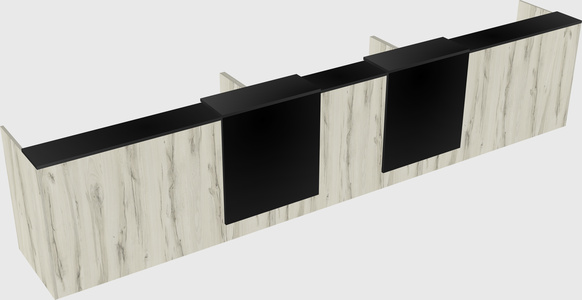 Long reception desk