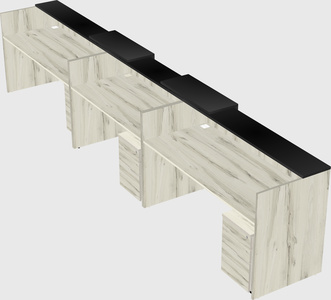 Long reception desk