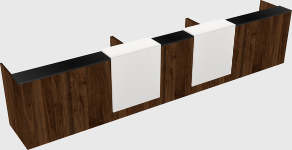 Long reception desk